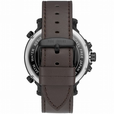 Zegarek Męski Paul Lorens PL11706A2-1B2 na pasku skórzanym w kolorze Czarny/Brązowy o szerokości 24/22mm