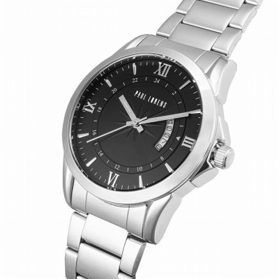 Zegarek Męski Paul Lorens PL3844B3-1C1 na bransolecie stalowej w kolorze Srebrny/Srebrny o szerokości 24/22mm