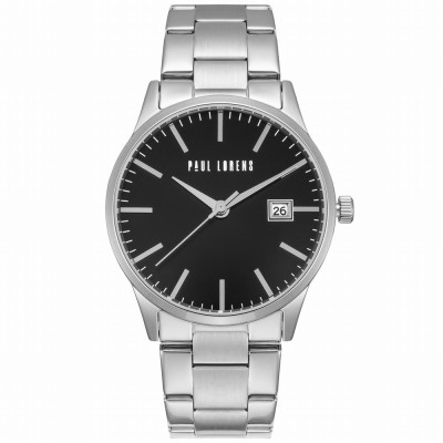 Zegarek Męski Paul Lorens PL14573B-1C1 na bransolecie stalowej w kolorze Srebrny/Srebrny o szerokości 22/20mm