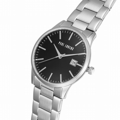 Zegarek Męski Paul Lorens PL14573B-1C1 na bransolecie stalowej w kolorze Srebrny/Srebrny o szerokości 22/20mm