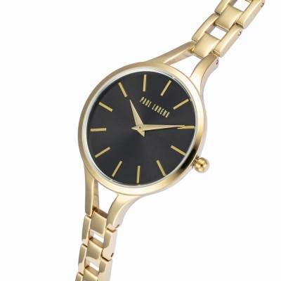 Zegarek Damski Paul Lorens PL11851B-1D1 na bransolecie stalowej w kolorze Złoty/Złoty o szerokości 10/10mm