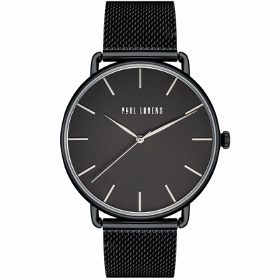 Zegarek Damski Paul Lorens PL13032B-1A1 na bransolecie mesh w kolorze Czarny/Czarny o szerokości 20/20mm