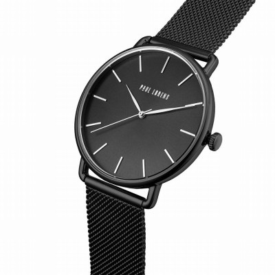 Zegarek Damski Paul Lorens PL13032B-1A1 na bransolecie mesh w kolorze Czarny/Czarny o szerokości 20/20mm