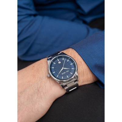 Zegarek Męski Paul Lorens PL12156B2-6C1 na bransolecie stalowej w kolorze Srebrny/Srebrny o szerokości 22/20mm