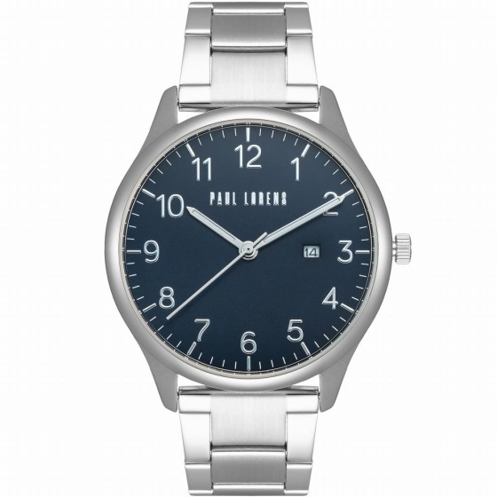 Zegarek Męski Paul Lorens PL1273B2-6C1 na bransolecie stalowej w kolorze Srebrny/Srebrny o szerokości 22/20mm