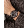 Zegarek Męski Paul Lorens PL13605B-1A4 na bransolecie stalowej w kolorze Różowe Złoto/Czarny o szerokości 24/22mm