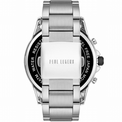 Zegarek Męski Paul Lorens PL13605B-1C1 na bransolecie stalowej w kolorze Srebrny/Srebrny o szerokości 24/22mm