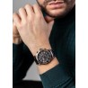 Zegarek Męski Paul Lorens PL3844B2-1A4 na bransolecie stalowej w kolorze Różowe Złoto/Czarny o szerokości 24/22mm