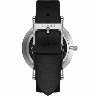 Zegarek Męski Paul Lorens PL10401A-1A1 na pasku skórzanym w kolorze Srebrny/Czarny o szerokości 20/18mm