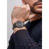 Zegarek Męski Paul Lorens PL10401A-1A3 na pasku skórzanym w kolorze Czarny/Czarny o szerokości 20/18mm