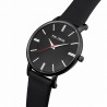 Zegarek Męski Paul Lorens PL10401A-1A3 na pasku skórzanym w kolorze Czarny/Czarny o szerokości 20/18mm