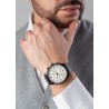 Zegarek Męski Paul Lorens PL10602A2-3B1-2 na pasku skórzanym w kolorze Czarny/Brązowy o szerokości 22/20mm