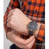 Zegarek Męski Paul Lorens PL11652A6-6F3 na pasku skórzanym w kolorze Różowe Złoto/Granatowy o szerokości 22/20mm