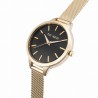Zegarek Damski Paul Lorens PL10296B-1D1 na bransolecie mesh w kolorze Złoty/Złoty o szerokości 12mm