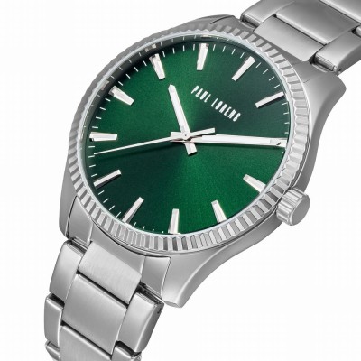 Zegarek Męski Paul Lorens PL20012B-8C1 na bransolecie stalowej w kolorze Srebrny/Srebrny o szerokości 22/20mm