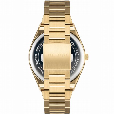 Zegarek Męski Paul Lorens PL20013B-1D1 na bransolecie stalowej w kolorze Złoty/Złoty o szerokości 24/20mm