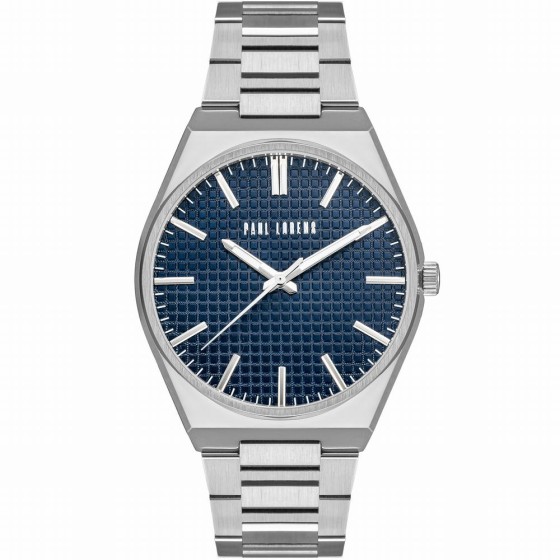 Zegarek Męski Paul Lorens PL20013B-6C1 na bransolecie stalowej w kolorze Srebrny/Srebrny o szerokości 24/20mm