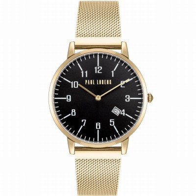 Zegarek Damski Paul Lorens PL11503B-1D1 na bransolecie mesh w kolorze Złoty/Złoty o szerokości 20/18mm