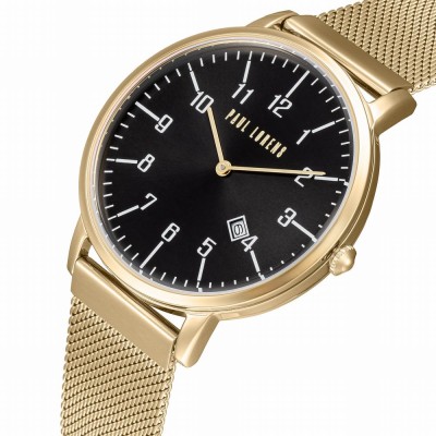 Zegarek Damski Paul Lorens PL11503B-1D1 na bransolecie mesh w kolorze Złoty/Złoty o szerokości 20/18mm
