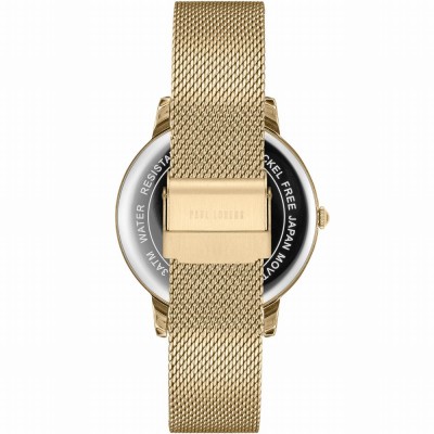 Zegarek Damski Paul Lorens PL11503B-1D1 na bransolecie mesh w kolorze Złoty/Złoty o szerokości 20/18mm
