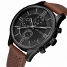 Zegarek Męski Paul Lorens PL11652A6-1B2 na pasku skórzanym w kolorze Czarny/Brązowy o szerokości 22/20mm