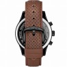 Zegarek Męski Paul Lorens PL11652A6-1B2 na pasku skórzanym w kolorze Czarny/Brązowy o szerokości 22/20mm