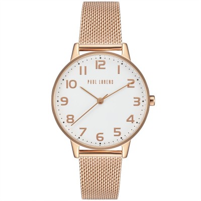 Zegarek Damski Paul Lorens PL11715B2-3D3 na bransolecie mesh w kolorze Różowe Złoto/Różowe Złoto o szerokości 16/14mm