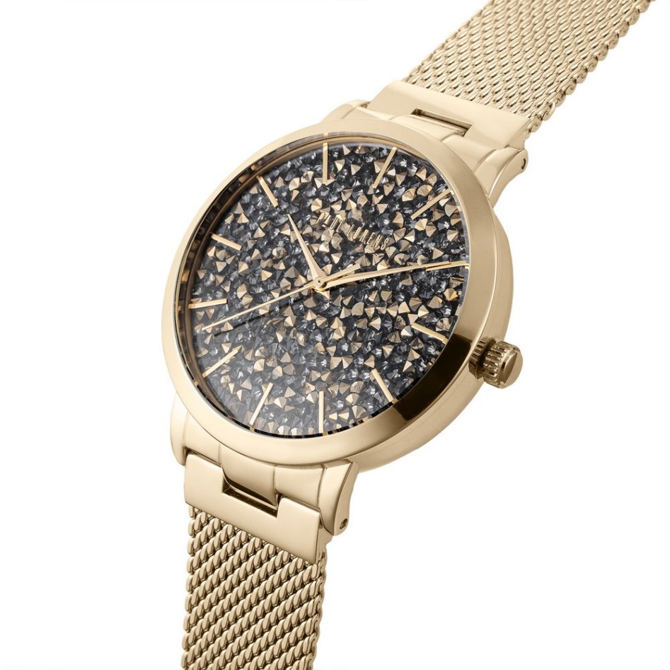 Zegarek Damski Paul Lorens PPL00473B2-1D1 na bransolecie mesh w kolorze Złoty/Złoty o szerokości 20/18mm