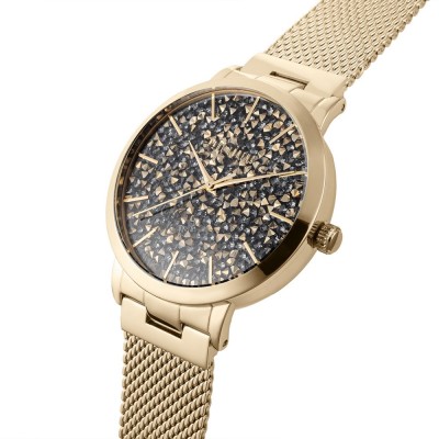 Zegarek Damski Paul Lorens PPL00473B2-1D1 na bransolecie mesh w kolorze Złoty/Złoty o szerokości 20/18mm