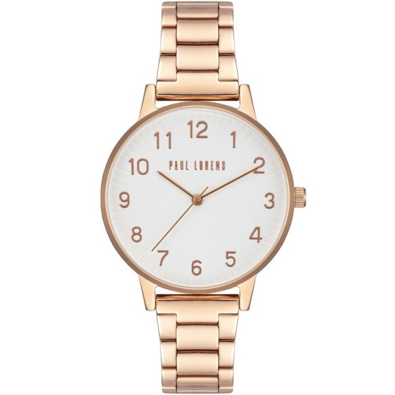 Zegarek Damski Paul Lorens PL11715B3-3D3 na bransolecie stalowej w kolorze Różowe Złoto/Różowe Złoto o szerokości 16/14mm
