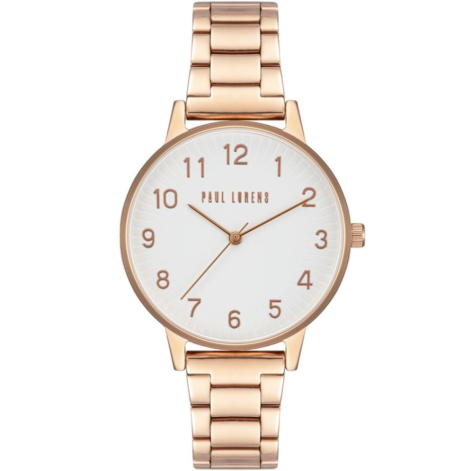 Zegarek Damski Paul Lorens PL11715B3-3D3 na bransolecie stalowej w kolorze Różowe Złoto/Różowe Złoto o szerokości 16/14mm