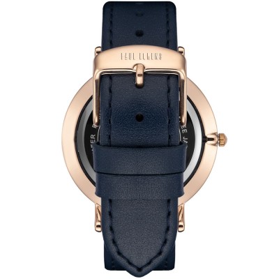 Zegarek Damski Paul Lorens PL11014A7-6F3 na pasku skórzanym w kolorze Różowe Złoto/Czarny o szerokości 20/18mm