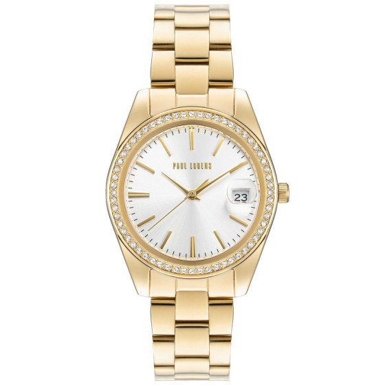 Zegarek Damski Paul Lorens PL20001B-3D1 na bransolecie stalowej w kolorze Złoty/Złoty o szerokości 16/14mm