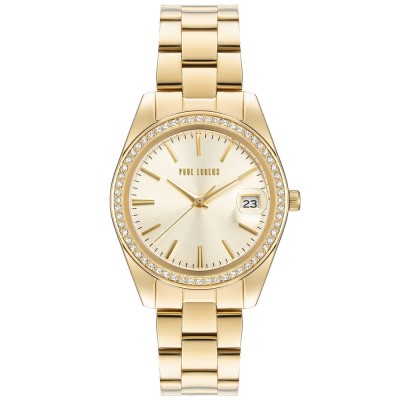 Zegarek Damski Paul Lorens PL20001B-4D1 na bransolecie stalowej w kolorze Złoty/Złoty o szerokości 16/14mm
