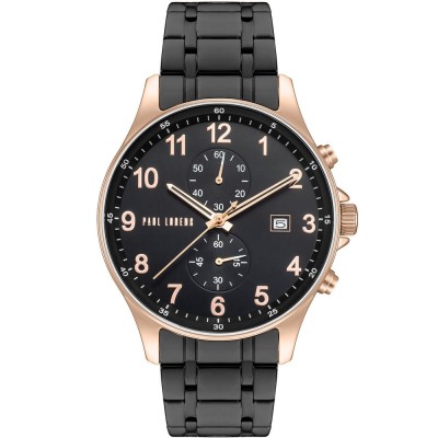 Zegarek Męski Paul Lorens PL20002B-1A4 na bransolecie stalowej w kolorze Miedziany/Czarny o szerokości 22/20mm