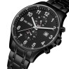 Zegarek Męski Paul Lorens PL20002B-1A5 na bransolecie stalowej w kolorze Czarny/Czarny o szerokości 22/20mm