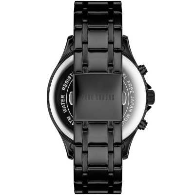 Zegarek Męski Paul Lorens PL20002B-1A5 na bransolecie stalowej w kolorze Czarny/Czarny o szerokości 22/20mm