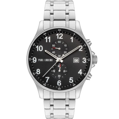 Zegarek Męski Paul Lorens PL20002B-1C1 na bransolecie stalowej w kolorze Srebrny/Srebrny o szerokości 22/20mm