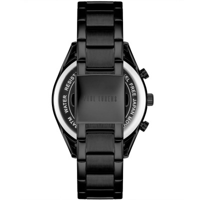 Zegarek Męski Paul Lorens PL20003B-1A5 na bransolecie stalowej w kolorze Czarny/Czarny o szerokości 22/20mm