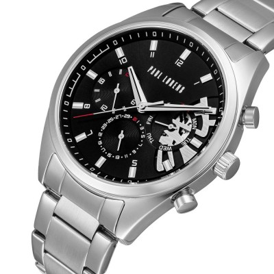 Zegarek Męski Paul Lorens PL20003B-1C1 na bransolecie stalowej w kolorze Srebrny/Srebrny o szerokości 22/20mm