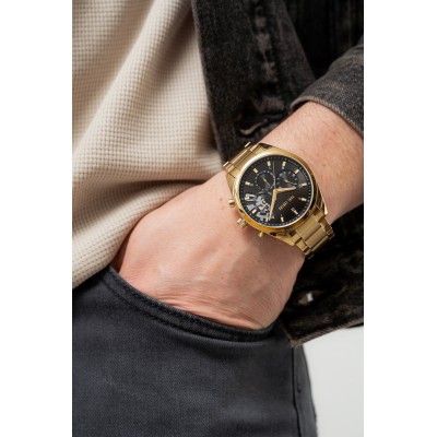 Zegarek Męski Paul Lorens PL20003B-1D1 na bransolecie stalowej w kolorze Złoty/Złoty o szerokości 22/20mm