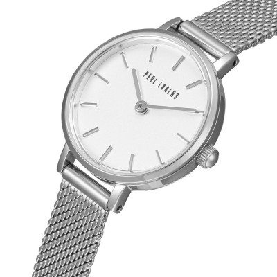 Zegarek Damski Paul Lorens PL20004B-3C1 na bransolecie mesh w kolorze Srebrny/Srebrny o szerokości 10/10mm