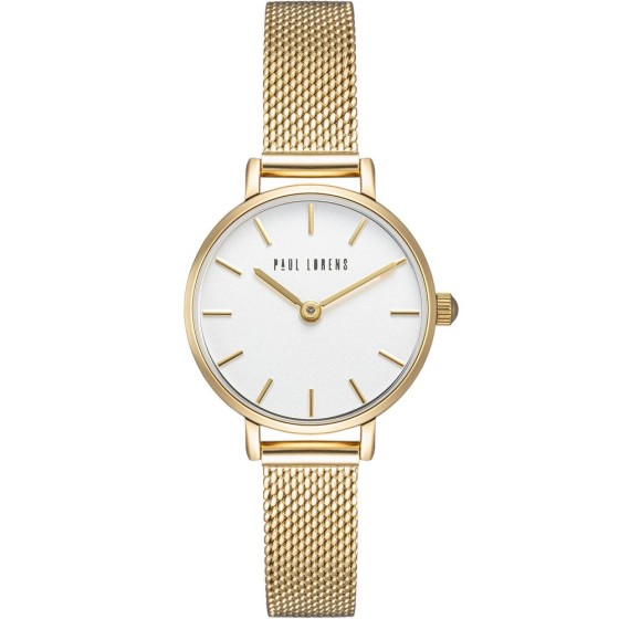 Zegarek Damski Paul Lorens PL20004B-3D1 na bransolecie mesh w kolorze Złoty/Złoty o szerokości 10/10mm