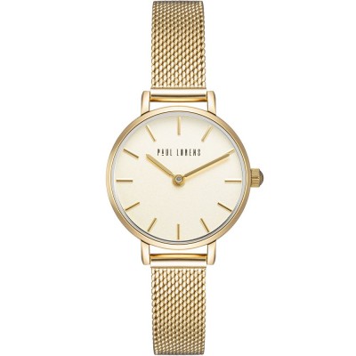 Zegarek Damski Paul Lorens PL20004B-4D1 na bransolecie mesh w kolorze Złoty/Złoty o szerokości 10/10mm