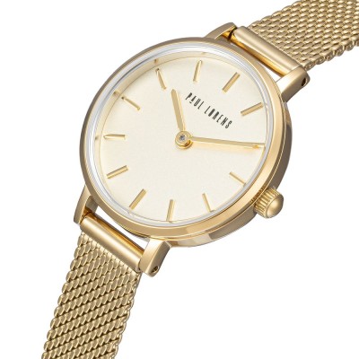 Zegarek Damski Paul Lorens PL20004B-4D1 na bransolecie mesh w kolorze Złoty/Złoty o szerokości 10/10mm