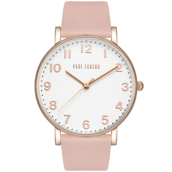 Zegarek Damski Paul Lorens PL20005A-3E3 na pasku skórzanym w kolorze Różowe Złoto/Różowy o szerokości 20/18mm