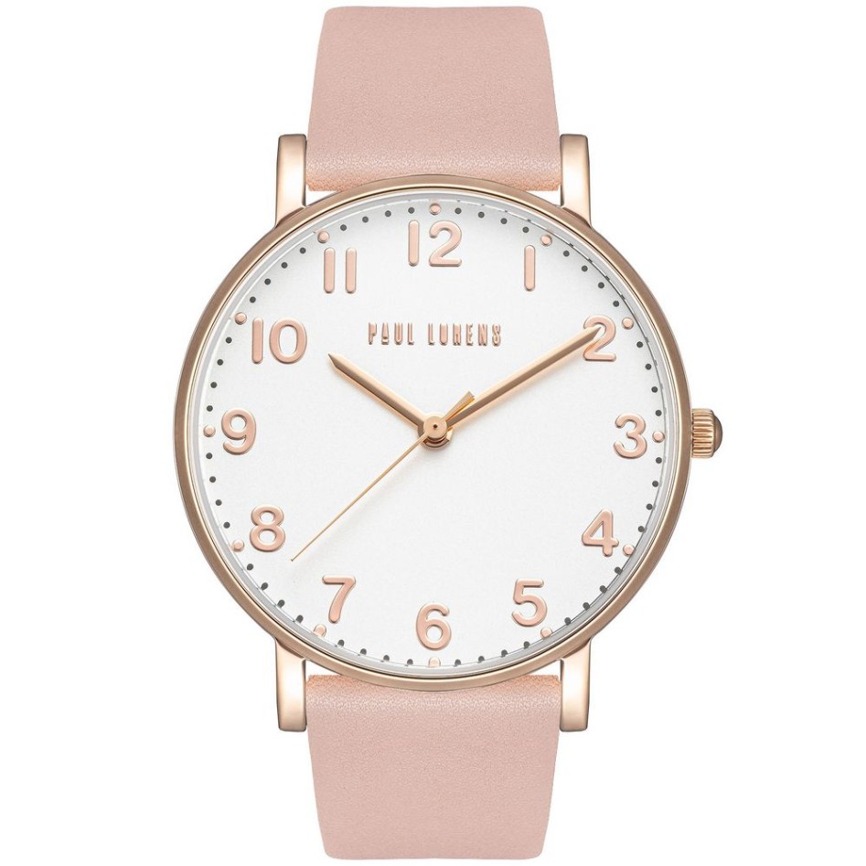 Zegarek Damski Paul Lorens PL20005A-3E3 na pasku skórzanym w kolorze Różowe Złoto/Różowy o szerokości 20/18mm