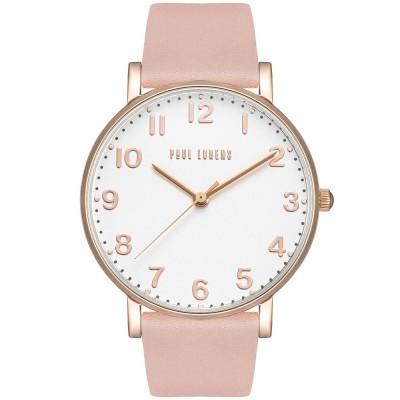 Zegarek Damski Paul Lorens PL20005A-3E3 na pasku skórzanym w kolorze Różowe Złoto/Różowy o szerokości 20/18mm