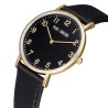 Zegarek Damski Paul Lorens PL20006A-1A2 na pasku skórzanym w kolorze Złoty/Czarny o szerokości 18/16mm