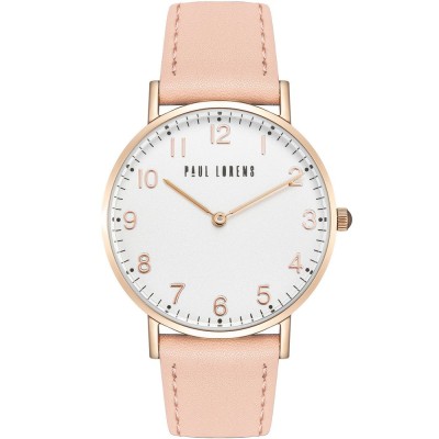 Zegarek Damski Paul Lorens PL20006A-3E3 na pasku skórzanym w kolorze Różowe Złoto/Różowy o szerokości 18/16mm